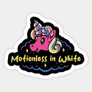 motionless and the last unicorn Sticker